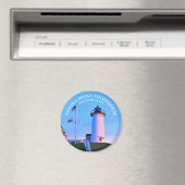 Nobska Point Phare Massachusetts Rond Magnet (In Situ (Lave-vaisselle))