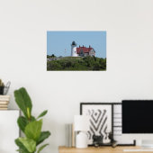 Nobska vuurtoren in Falmouth Poster (Thuiskantoor)