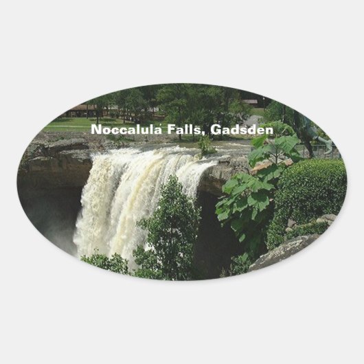 Noccalula Herfsten, Gadsden, Alabama Ovale Sticker (Voorkant)
