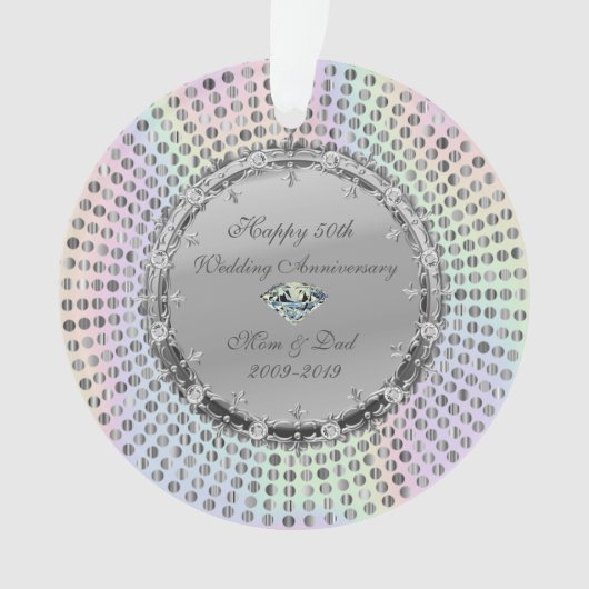 Noces d'argent Diamants Pointillés 50e Anniversair (devant)