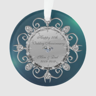 Noces d'argent Diamants Vert 50e Anniversaire de M