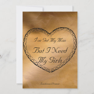 Noces de cuivre J'ai eu mon homme - Invitation Cœu