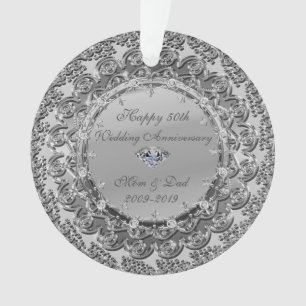 Noces de diamant - 50 ans de mariage - Fleurs arge