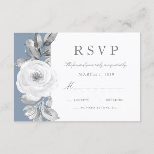 Noces de diamant florales poussiéreuses RSVP de