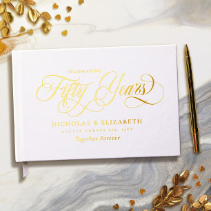Noces d'Or Feuille 50e Anniversaire de Mariage
