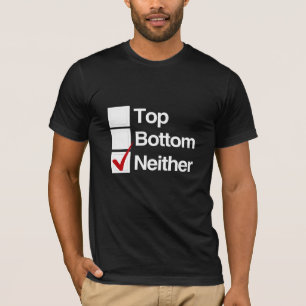 Noch boven noch onder t-shirt