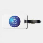 Noch God, noch Meester Anarchie Symbool Bagagelabel (Achterkant horizontaal)