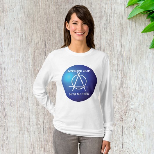 Noch God, noch Meester Anarchie Symbool T-shirt