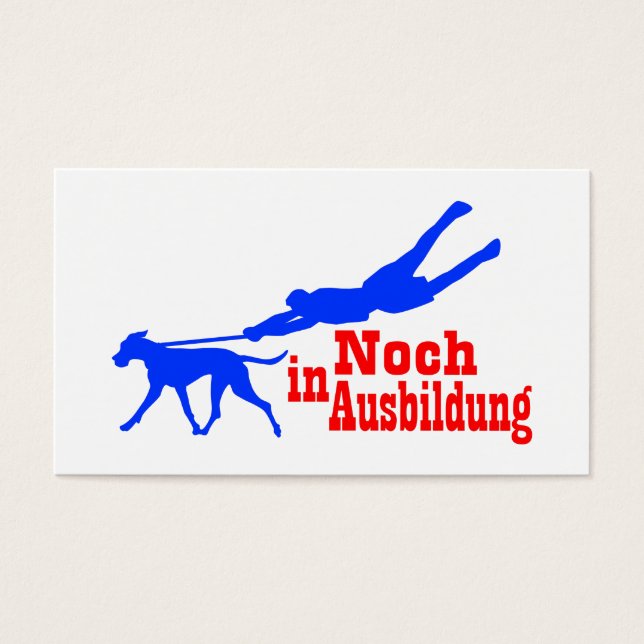 Noch in Ausbildung Visitekaartje (Voorkant)