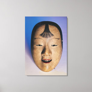 Noch theatermasker van een jongen genaamd canvas afdruk