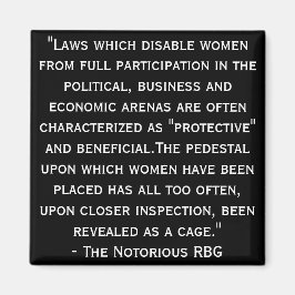 Nochtans beruchte RBG Citaat Magnet Magneet