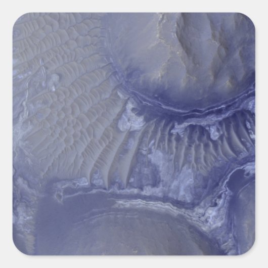 Noctis Labyrinthus formatie op Mars Vierkante Sticker (Voorkant)