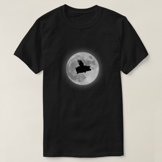 Nocturnal Flying Pig T-shirt (Design voorkant)