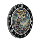 Nocturnal Majesty Owl Dartboard Design Dartbord (Voorkant Links)