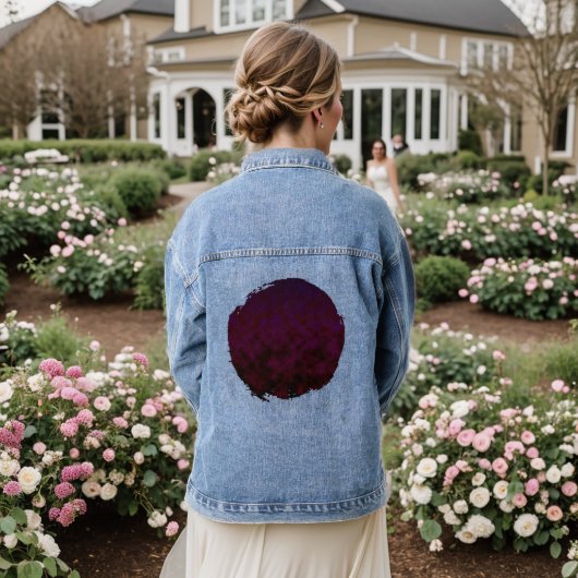Nocturne Bloom Denim Jacket (Huwelijk Achterkant)