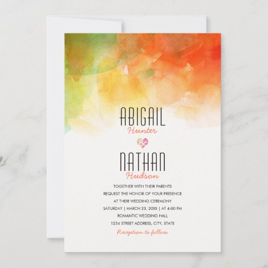 Nocturne des invitations à un mariage unique art m (Devant)