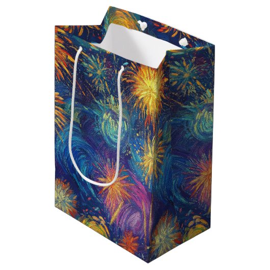 Nocturne – Eleganz der Silvesternacht (38/40) Medium Cadeauzakje (Voorkant Gekanteld)