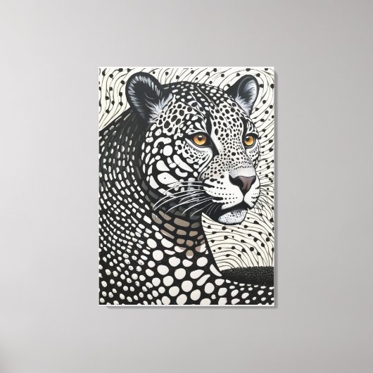 nocturne in Ivory Pulse Canvas Afdruk (Voorkant)