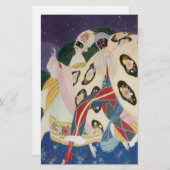 NOCTURNE MET MASKS/Venetiaanse Masquerade Briefpapier (Voorkant / Achterkant)