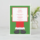 Nocturne Santa Clause Invitation Fête des Fêtes (Debout devant)
