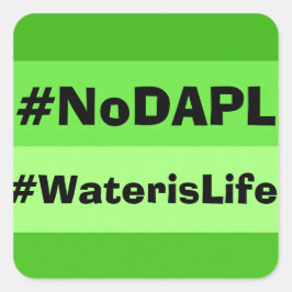 NoDAPL-sticker Vierkante Sticker