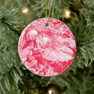 Nodding Lotus (rood) - Keramisch Ornament