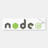 Node.js - Licht Bumpersticker (Voorkant)