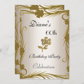 Nodig 60e verjaardag van het goud van de Partij op Kaart (Voorkant / Achterkant)