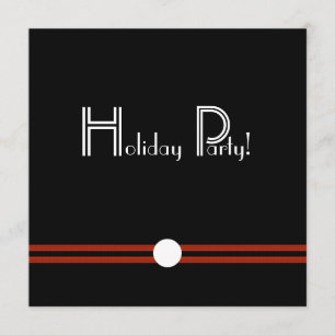 Nodig de Retro van de feestdag in Zwart-wit uit Kaart