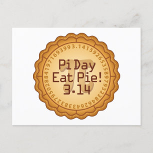 Nodig je vrienden uit, PI Day Party Briefkaart