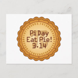 Nodig je vrienden uit, PI Day Party Briefkaart