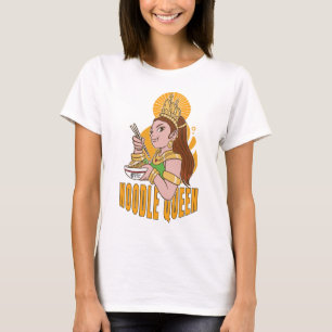 noedel koningin vrouw wit t-shirt
