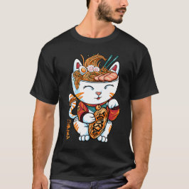 noedels van gelukkige katten t-shirt