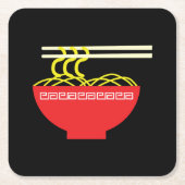 Noedels Vierkante Kartonnen Onderzetter (Voorkant)