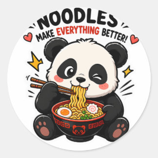 NOEDLES MAKEN ALLES BEETER PANDA STICKER