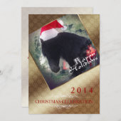 Noël 1 - Carte d'invitation (Devant / Derrière)