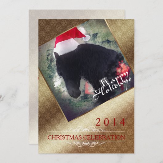 Noël 1 - Carte d'invitation (Devant / Derrière)