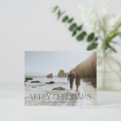 Noël 1 photo botanique cerf floral carte postale (Debout devant)