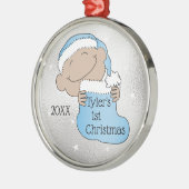 Noël 1er Noël Lumière Ornement bleu (Gauche)