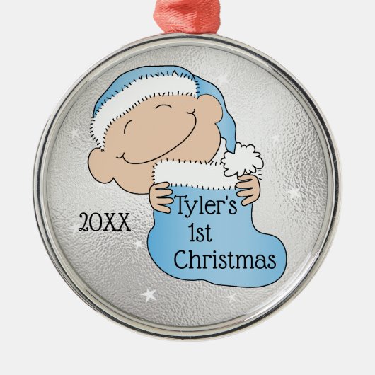 Noël 1er Noël Ornement Bleu (Devant)