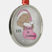 Noël 1er Noël Ornement rose pâle (Droite)