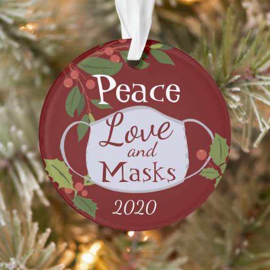 Noël 2020 L'amour de la paix et le masque (Arbre)