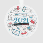 Noël 2021 Année du vaccin Commémoratif (dos)