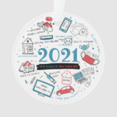 Noël 2021 Année du vaccin Commémoratif (devant)