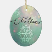 Noël 2023 Cercle en céramique ornement (Droite)