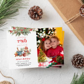 Noël 2 Anniversaire Photo Invitation