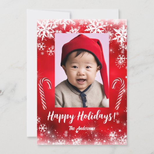 Noël 5 enfant, Joyeuses fêtes ! Carte de Noël (Devant)