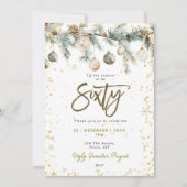 Noël 60 fête baubles pin invitation (Devant)