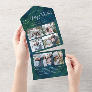 Noël 7 Photo Grey Code QR Carte de vacances