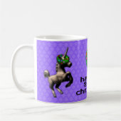 "Noël 8 bits" Pixel Café Mug (violet) (Gauche)